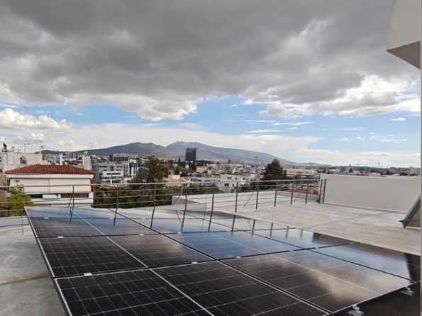 Φωτοβολταϊκό σύστημα Net Billing 5,52 kWp σε πολυκατοικία — Μαρούσι Αττικής